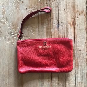 Red Kate Spade wristlet
